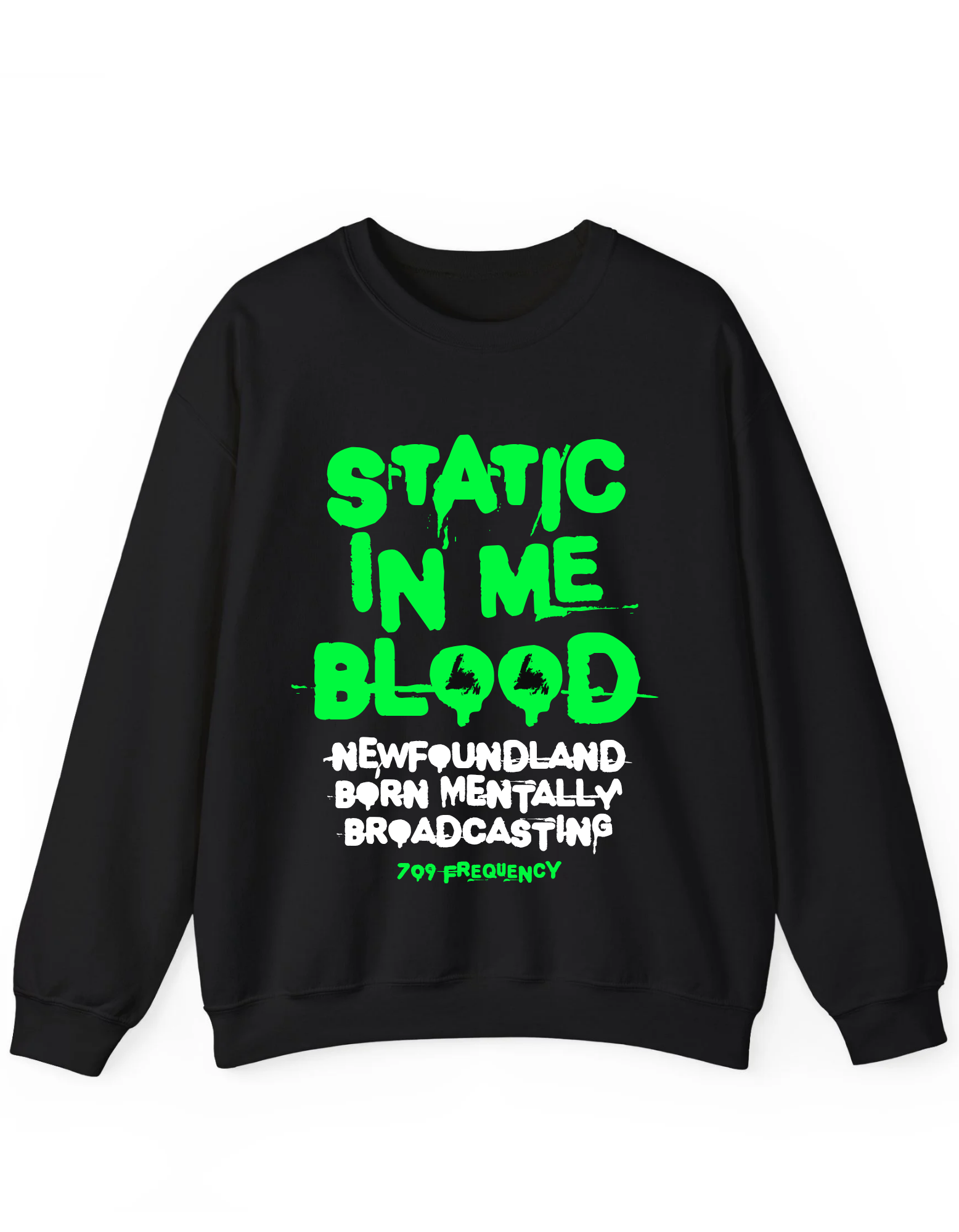 Static In Me Blood Crewneck