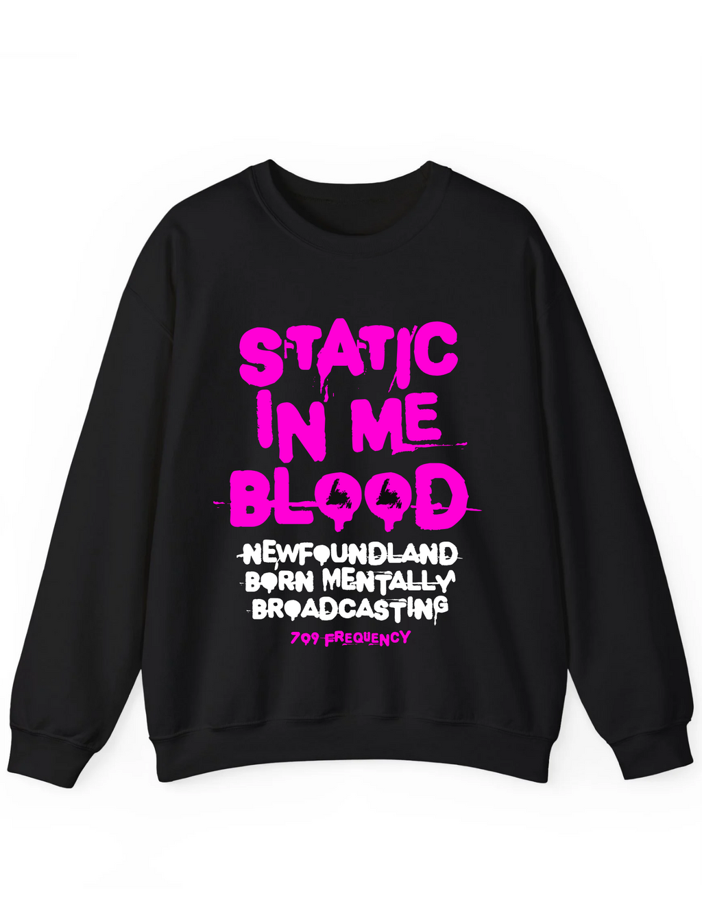 Static In Me Blood Crewneck